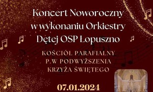 zdjecie na stronie o tytule: Koncert Noworoczny Orkiestry Dętej OSP Łopuszno