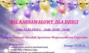 Bal Karnawałowy Dla Dzieci Gmina łopuszno