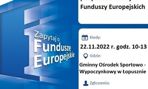 zdjecie na stronie o tytule: Bezpłatne konsultacje na temat możliwości pozyskania dotacji z Funduszy Europejskich