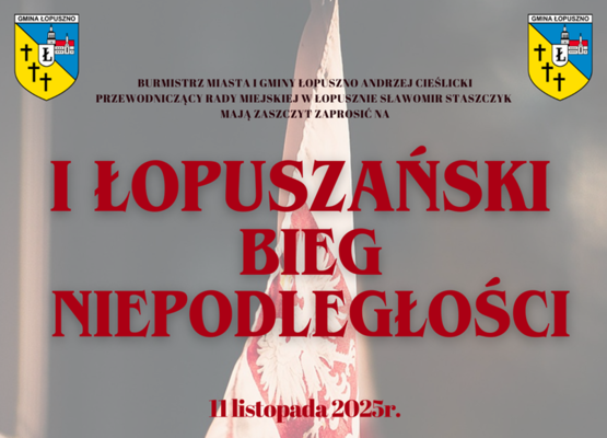 Zdjęcie do aktualności I ŁOPUSZAŃSKI BIEG NIEPODLEGŁOŚCIOWY