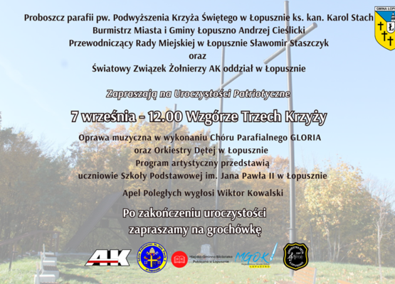 Zdjęcie do aktualności Uroczystość patriotyczna na Wzgórzu Trzech Krzyży