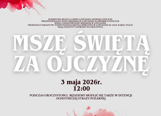 Uroczysta Msza Święta za Ojczyznę - 3 maja 2026 r.