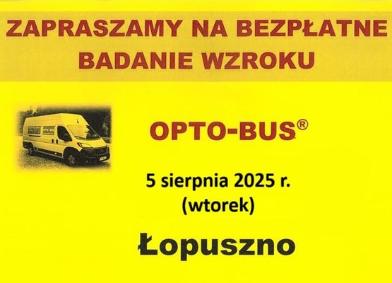 Zdjęcie do aktualności Bezpłatne badanie wzroku - 05.08.2025