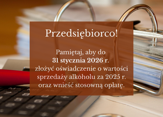 Przypomnienie dla przedsiębiorców