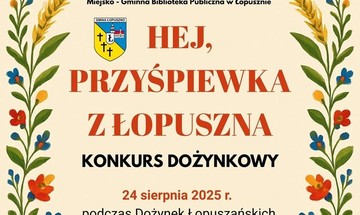 Zdjęcie do aktualności Konkurs dożynkowy na przyśpiewkę