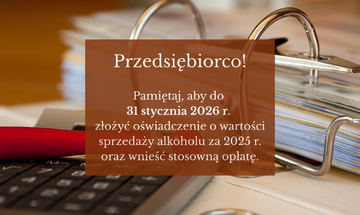 Przypomnienie dla przedsiębiorców
