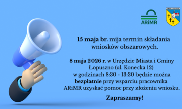 Dyżur pracownika ARiMR w Łopusznie - 08.05.2026 r.