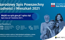 Liczymy się dla Polski! 1 kwietnia rusza Narodowy Spis Powszechny Ludności i Mieszkań 2021