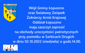 Uroczystość Patriotyczna w Sarbicach - 02.10.2022 r.