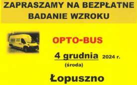 Zaproszenie na bezpłatne badanie wzroku