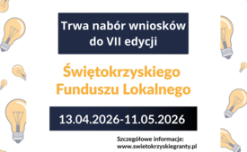 480 000 złotych dla organizacji pozarządowych i grup nieformalnych z województwa świętokrzyskiego