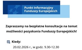 Bezpłatne konsultacje na temat możliwości pozyskania Funduszy Europejskich