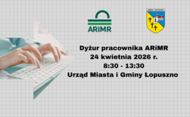 Dyżur pracownika ARiMR w Łopusznie