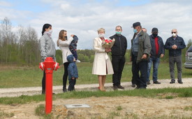 Uroczysty odbiór sieci wodociągowej w sołectwie Jedle