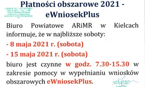 zdjecie na stronie o tytule: Biuro Powiatowe ARiMR czynne w najbliższe soboty