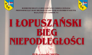 zdjecie na stronie o tytule: I ŁOPUSZAŃSKI BIEG NIEPODLEGŁOŚCIOWY