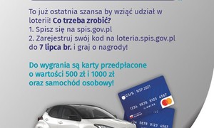 zdjecie na stronie o tytule: Spisz się do 7 lipca żeby wziąć udział w loterii promocyjnej NSP2021