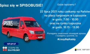 zdjecie na stronie o tytule: Zapraszamy do spisania się w SPISOBUSIE - 29.07.2021