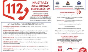 zdjecie na stronie o tytule: Numer alarmowy 112