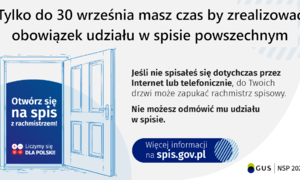 zdjecie na stronie o tytule: Tylko do 30 września masz czas na wypełnienie obowiązku spisu
