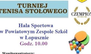 zdjecie na stronie o tytule: Turniej o Puchar Starosty Kieleckiego w tenisie stołowym