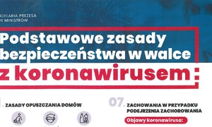 zdjecie na stronie o tytule: Zasady bezpieczeństwa związanego z epidemią COVID-19