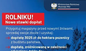 zdjecie na stronie o tytule: Rolniku! Nowe stawki dopłat