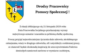 zdjecie na stronie o tytule: Dzień Pracownika Socjalnego 2020