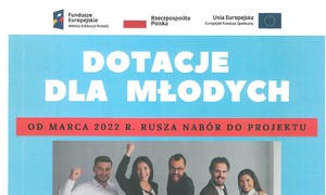 zdjecie na stronie o tytule: Zaproszenie do udziału w projekcie Dotacje dla młodych