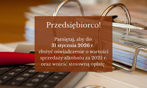 zdjecie na stronie o tytule: Przypomnienie dla przedsiębiorców