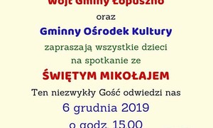 zdjecie na stronie o tytule: Spotkanie ze Świętym Mikołajem 6 grudnia 2019