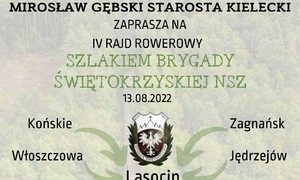 zdjecie na stronie o tytule: Rajd rowerowy szlakiem Brygady Świętokrzyskiej NSZ