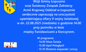 zdjecie na stronie o tytule: Uroczystość Patriotyczna w Fanisławicach 22.08.2021 r.