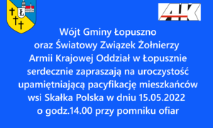 zdjecie na stronie o tytule: Uroczystość Patriotyczna w Skałce Polskiej 15.05.2022