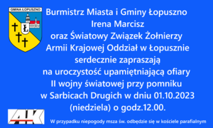 zdjecie na stronie o tytule: Uroczystość Patriotyczna w Sarbicach Drugich 01.10.2023