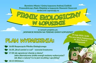 Zdjęcie do wydarzenia Piknik Ekologiczny w Łopusznie - 25.05.2025